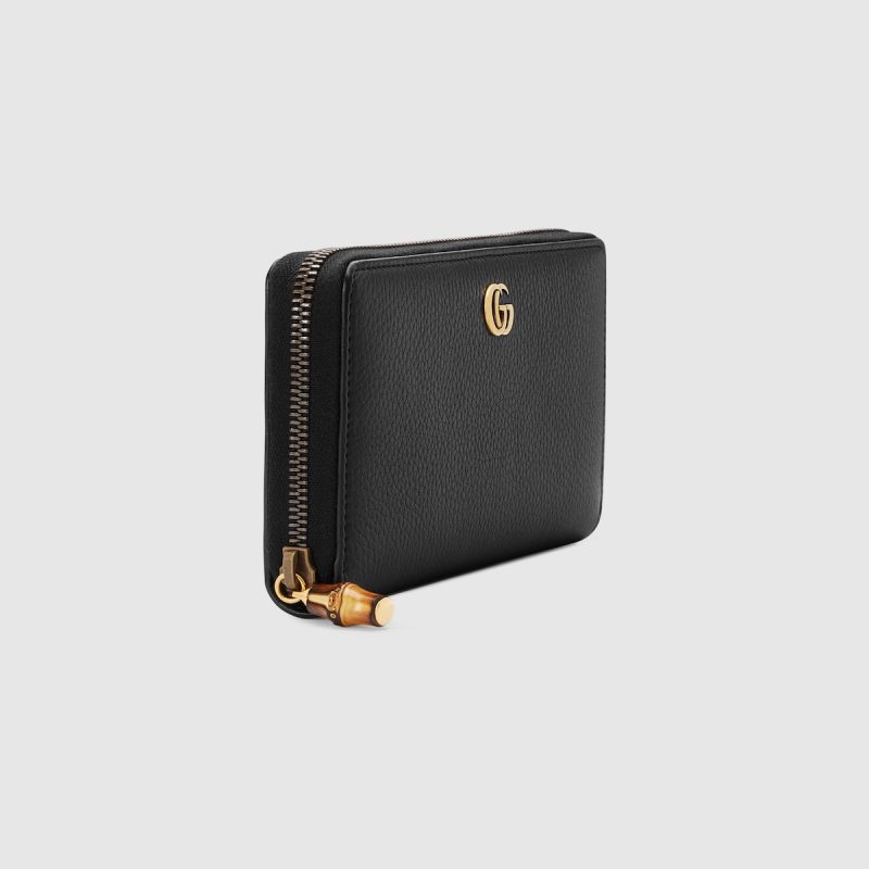 Zip Around Gucci Wallet With Bamboo - Image 3