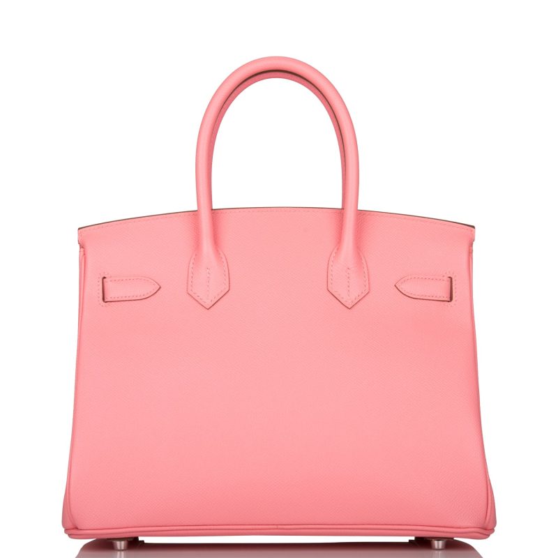 Hermes Birkin 30 Rose Confetti Epsom Palladium Hardware - Image 4
