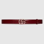 GG Marmont thin belt with crystals