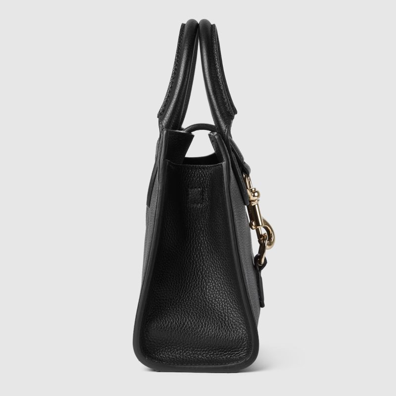 Small Tote Bag With Hook Closure - Image 5
