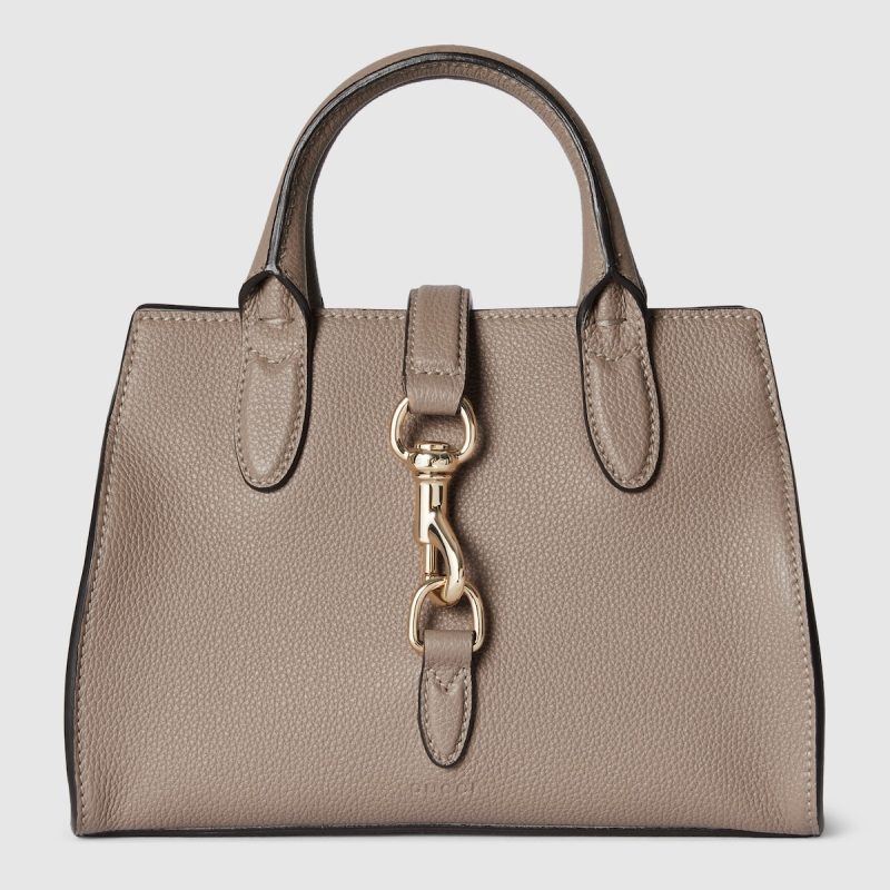 Small Tote Bag With Hook Closure