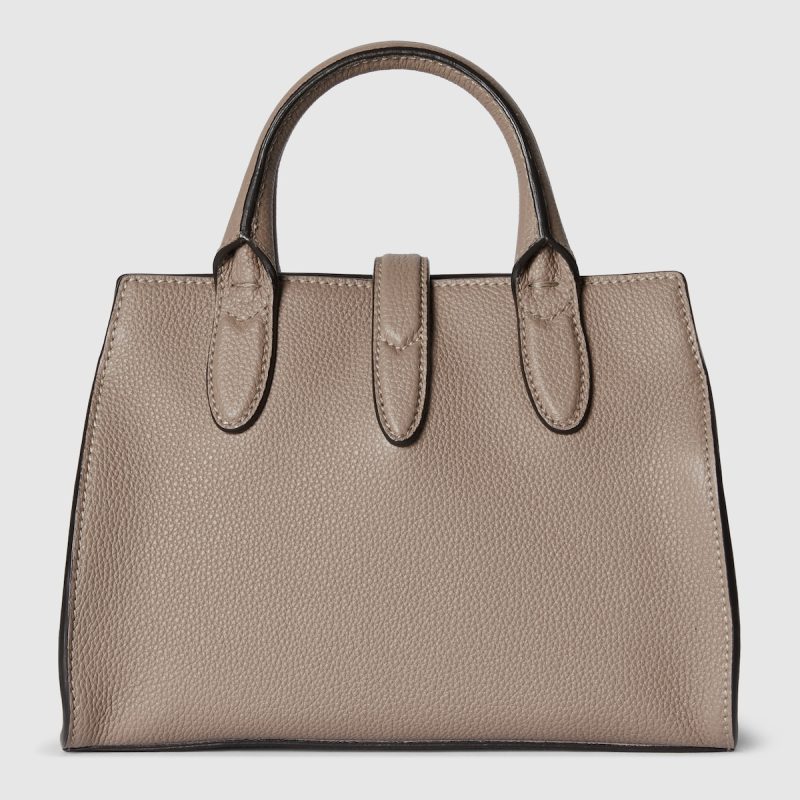 Small Tote Bag With Hook Closure - Image 4