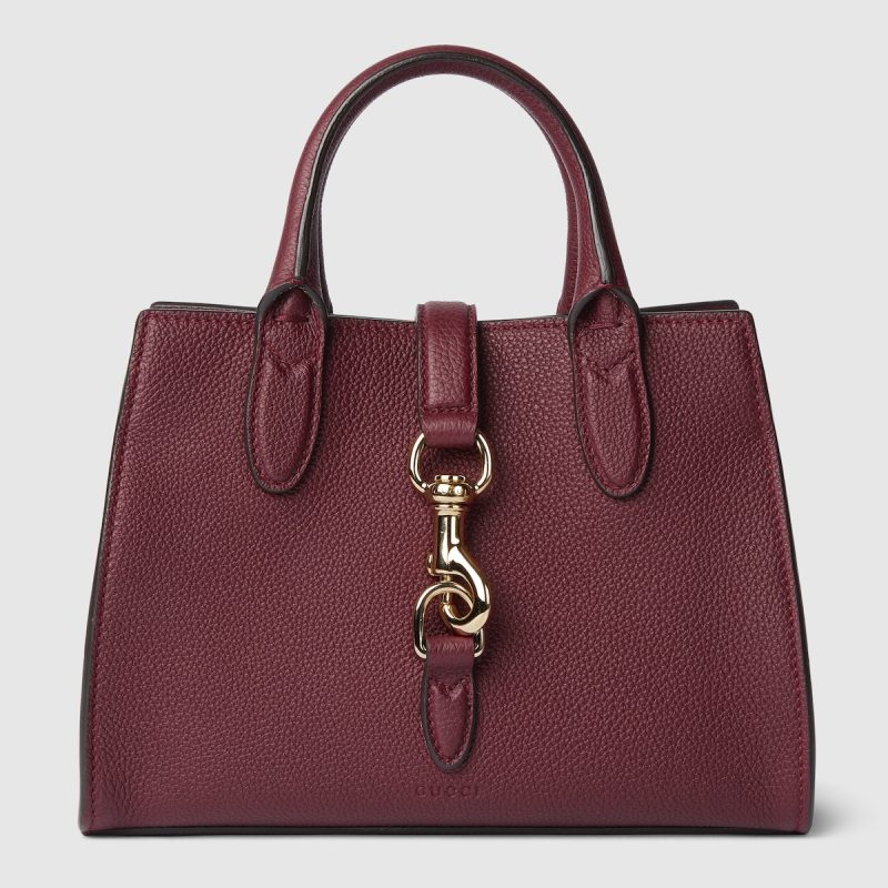 Small Tote Bag With Hook Closure