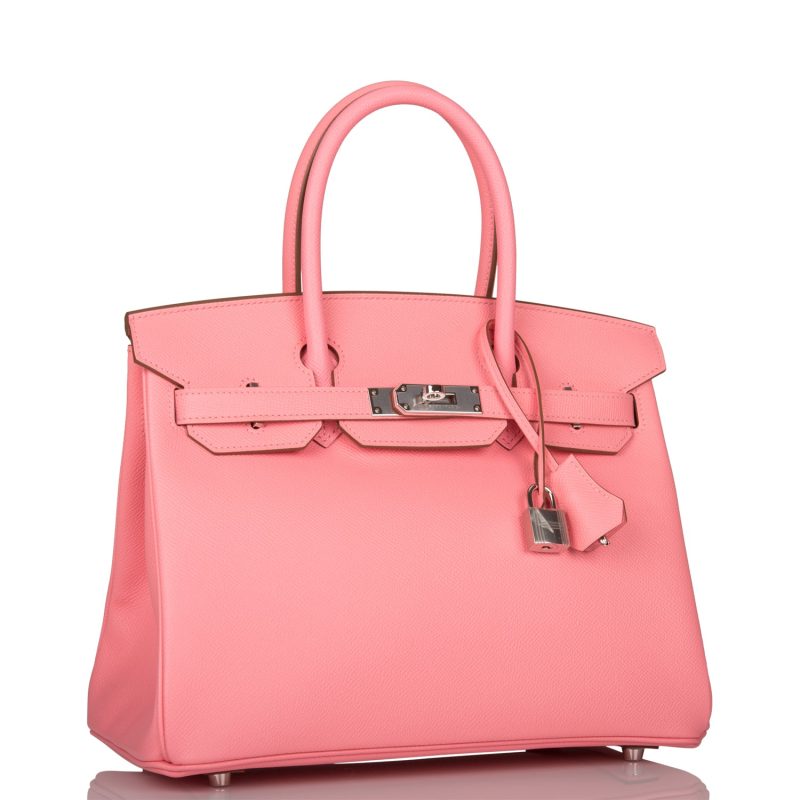 Hermes Birkin 30 Rose Confetti Epsom Palladium Hardware - Image 2