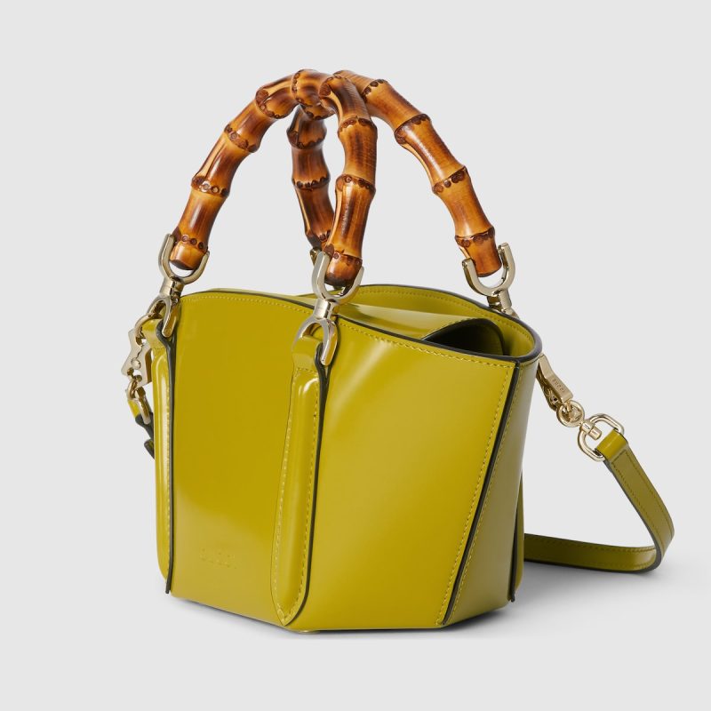Mini Bamboo Top Handle Tote Bag - Image 2