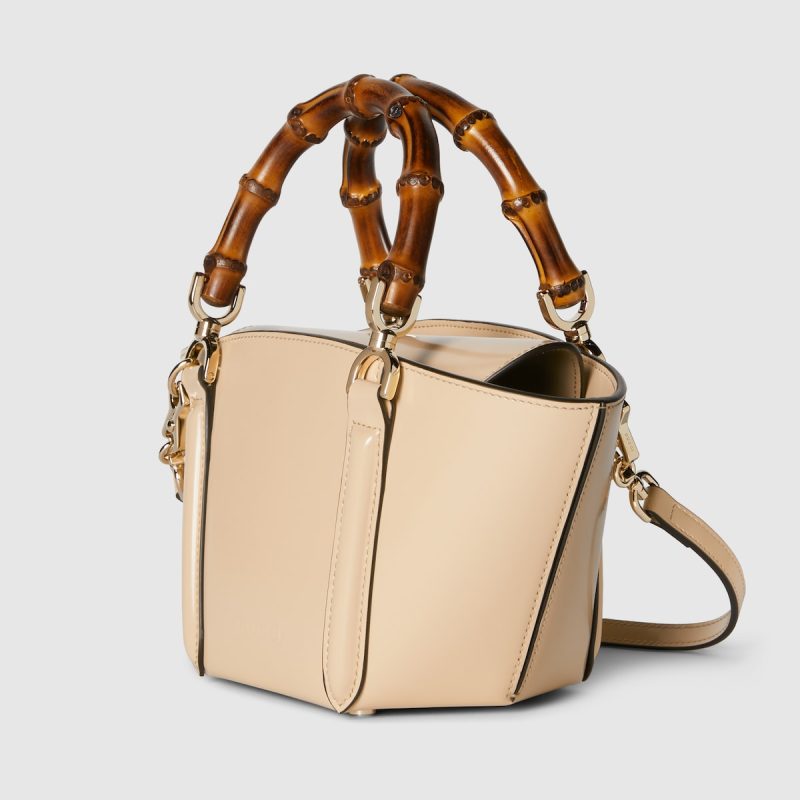 Mini Bamboo Top Handle Tote Bag - Image 2