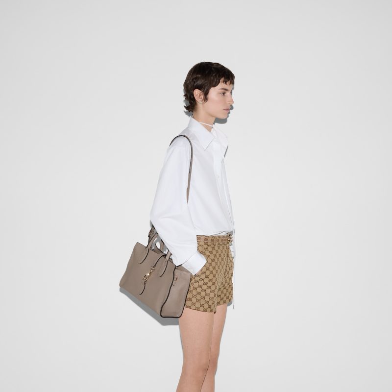 Medium Tote Bag With Hook Closure - Image 3