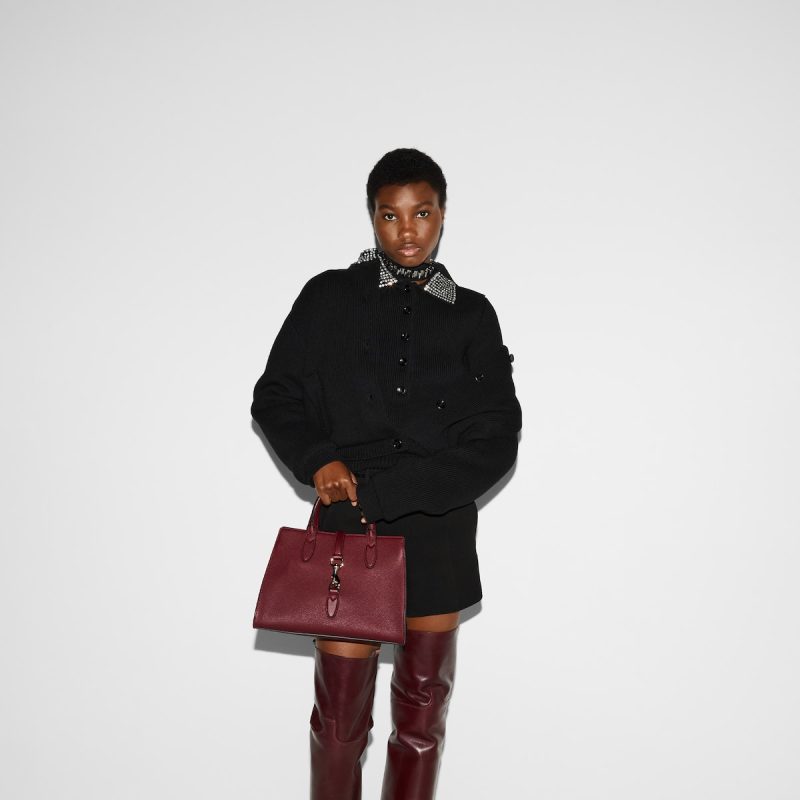 Medium Tote Bag With Hook Closure - Image 3