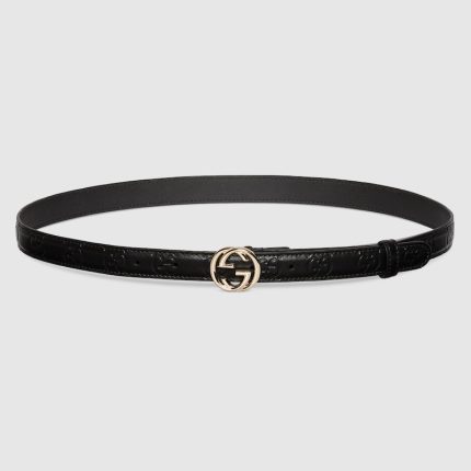 Belt with Interlocking G buckle