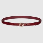 Belt with Interlocking G buckle