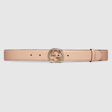 GG belt with Interlocking G buckle