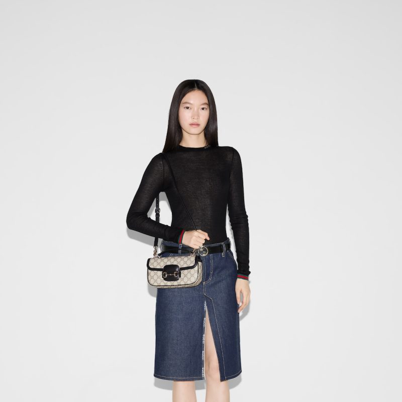 Gucci Horsebit 1955 Soft Small Top Handle Bag - Image 3