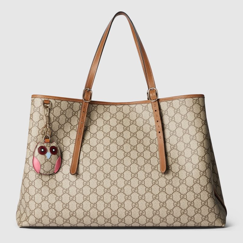 GG Emblem Large Tote Bag - Image 5