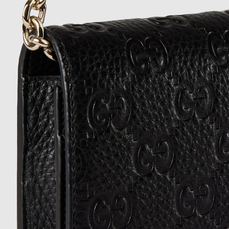 GG Emblem Super Mini Shoulder Bag - Image 4