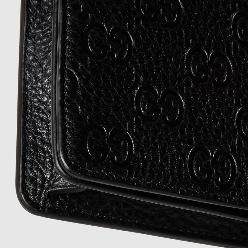 GG Emblem Super Mini Shoulder Bag - Image 8