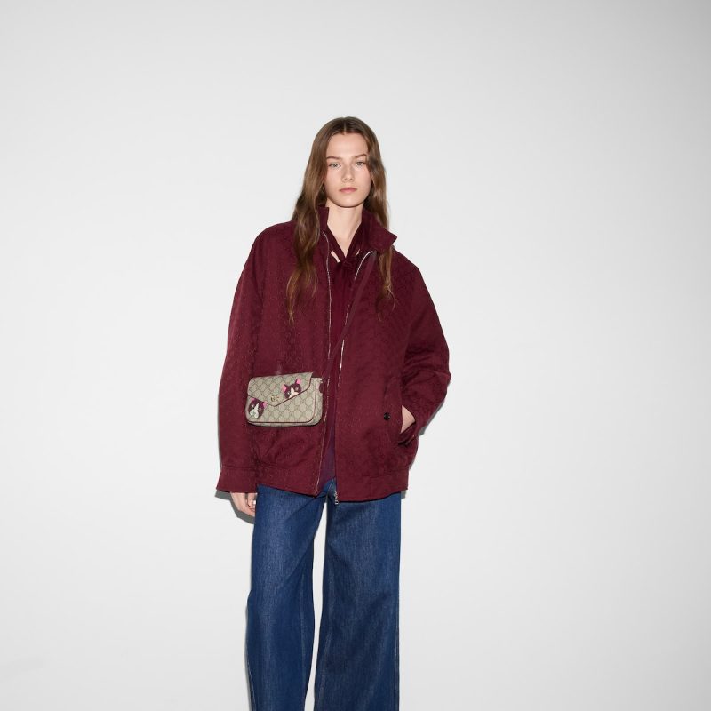 GG Mini Shoulder Bag With Cat Detail - Image 3