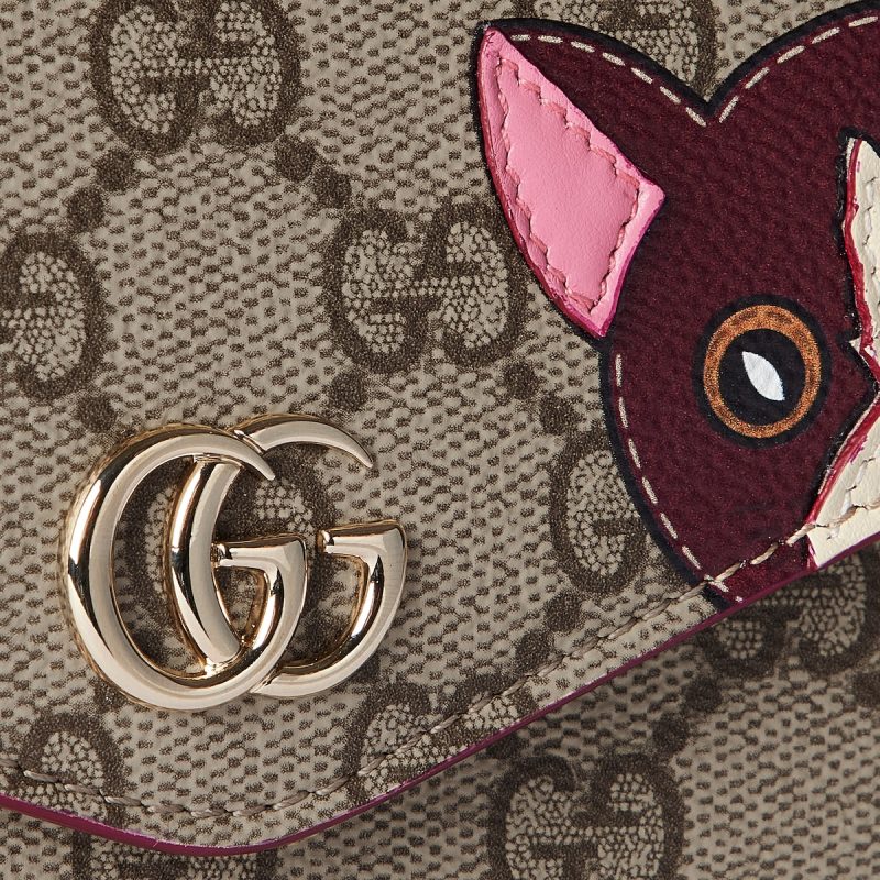 GG Mini Shoulder Bag With Cat Detail - Image 4