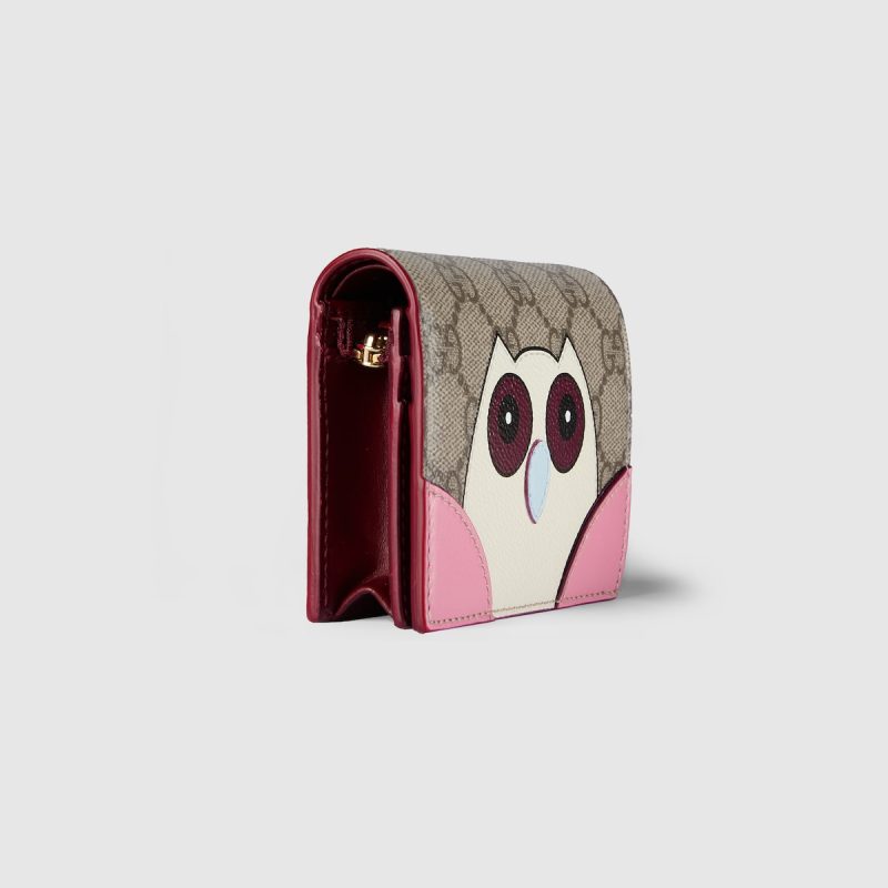 GG Mini Wallet With Owl Detail - Image 3