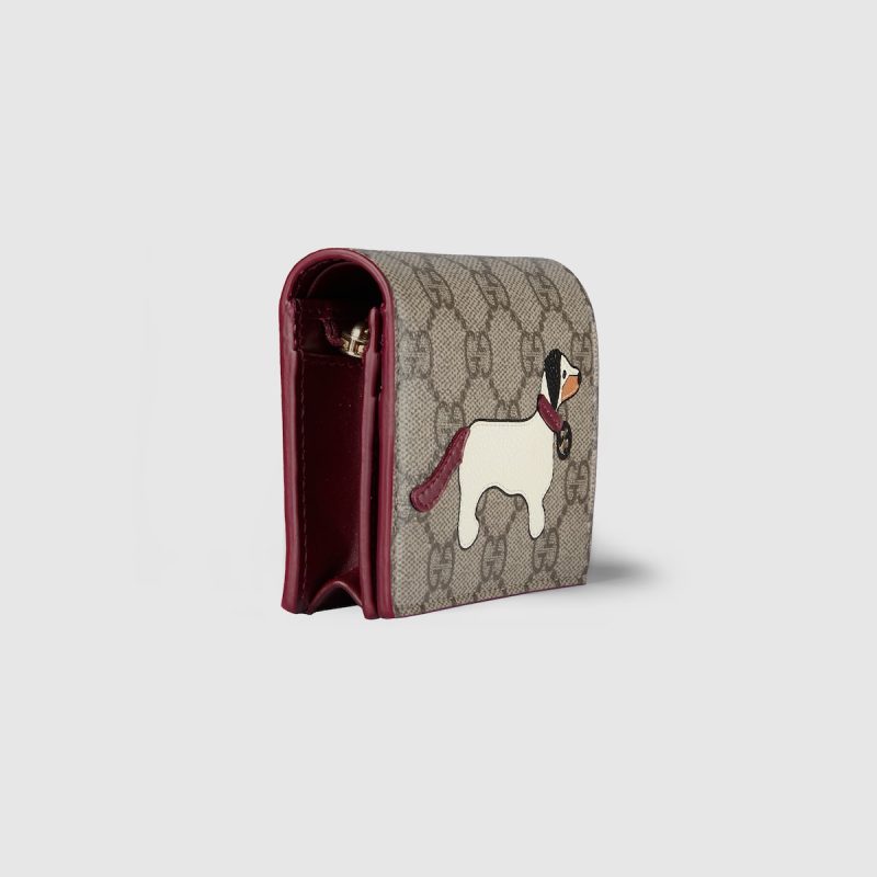 GG Mini Wallet With Dog Detail - Image 3