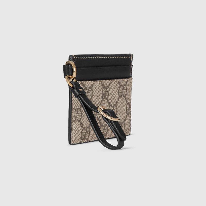 GG Emblem Card Case With Strap - Image 3