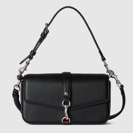 Small Crossbody Bag With Hook Closure