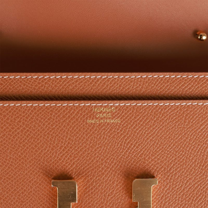 Hermes Constance Wallet To Go Gold Epsom Gold Hardware - Image 7