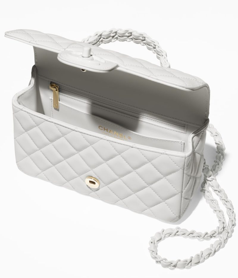 Mini Flap Bag with Top Handle - Image 4