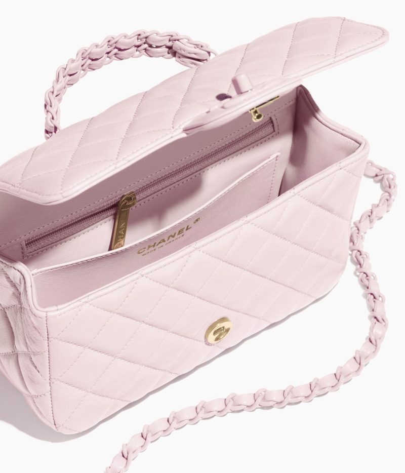Mini Flap Bag with Top Handle - Image 3