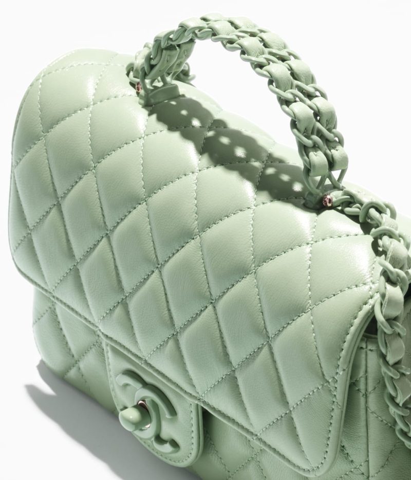Mini Flap Bag with Top Handle - Image 3