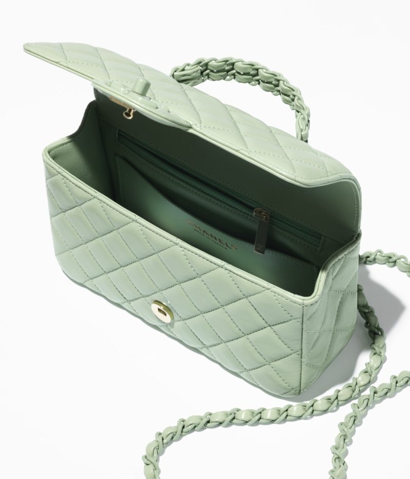 Mini Flap Bag with Top Handle - Image 4
