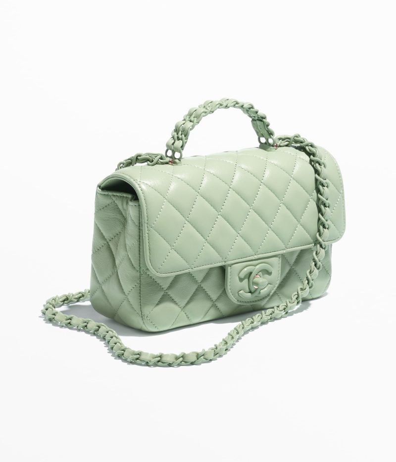 Mini Flap Bag with Top Handle - Image 2
