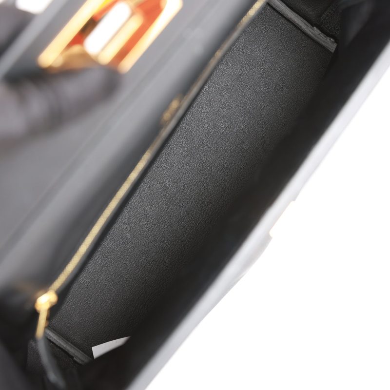 Hermes 24/24 Bag 29 Black Togo and Swift Gold Hardware - Image 9
