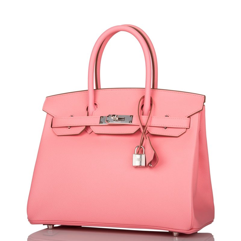 Hermes Birkin 30 Rose Confetti Epsom Palladium Hardware - Image 5