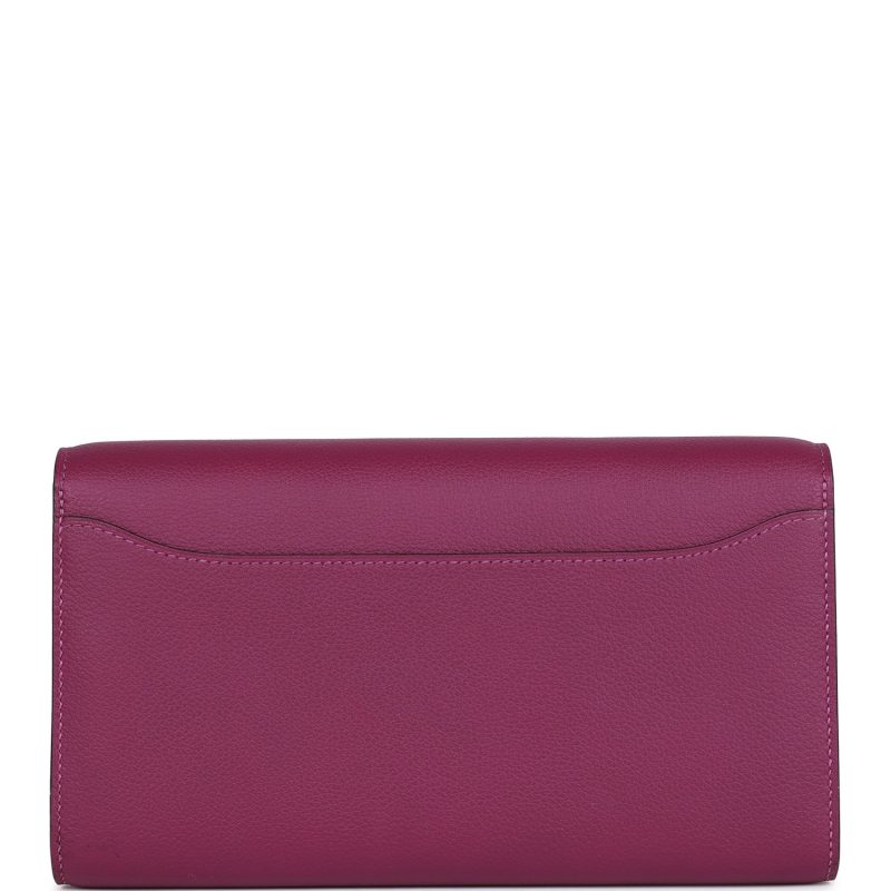 Hermes Constance Wallet To Go Anemone Evercolor Gold Hardware - Image 4