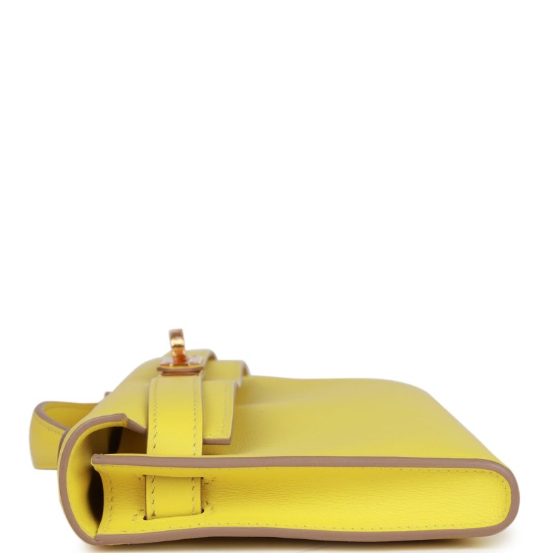 Hermes Kelly Cut Lime Swift Gold Hardware - Image 5