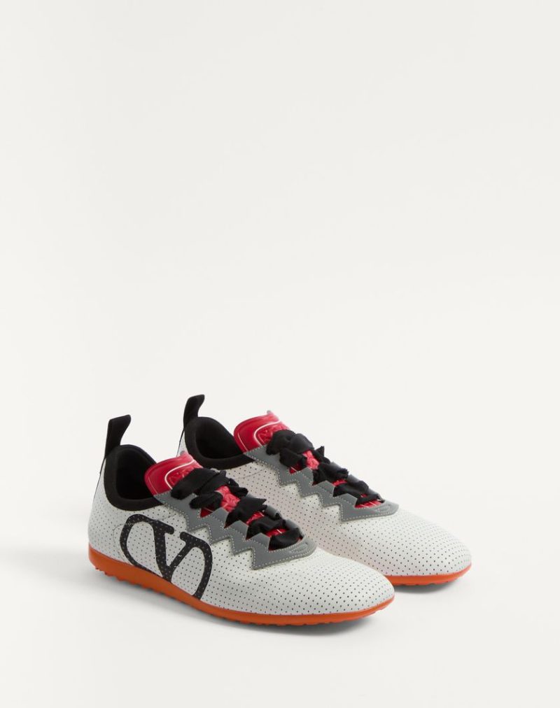 CHROMATHON SNEAKER IN PERFORATED NAPPA