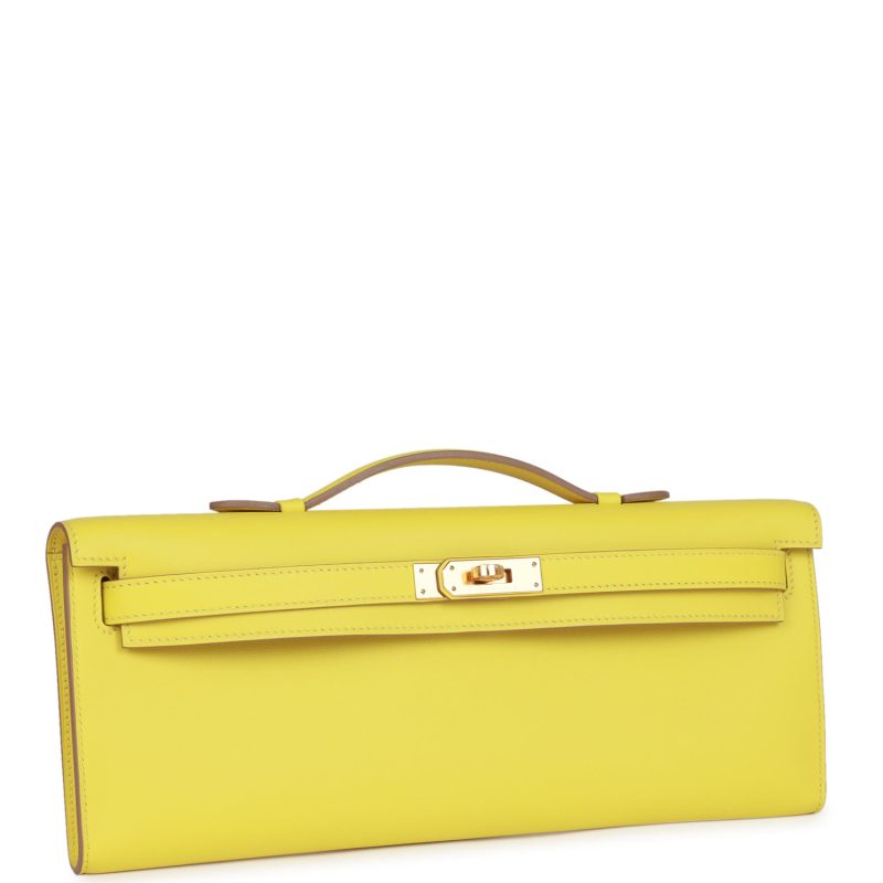 Hermes Kelly Cut Lime Swift Gold Hardware - Image 2