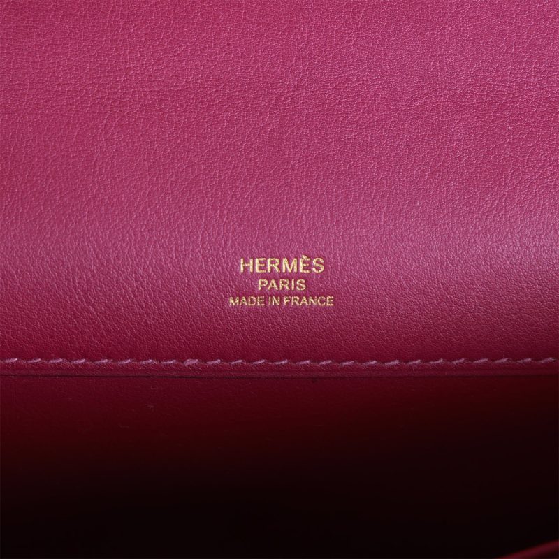 Hermes Kelly Cut Anemone Swift Gold Hardware - Image 7