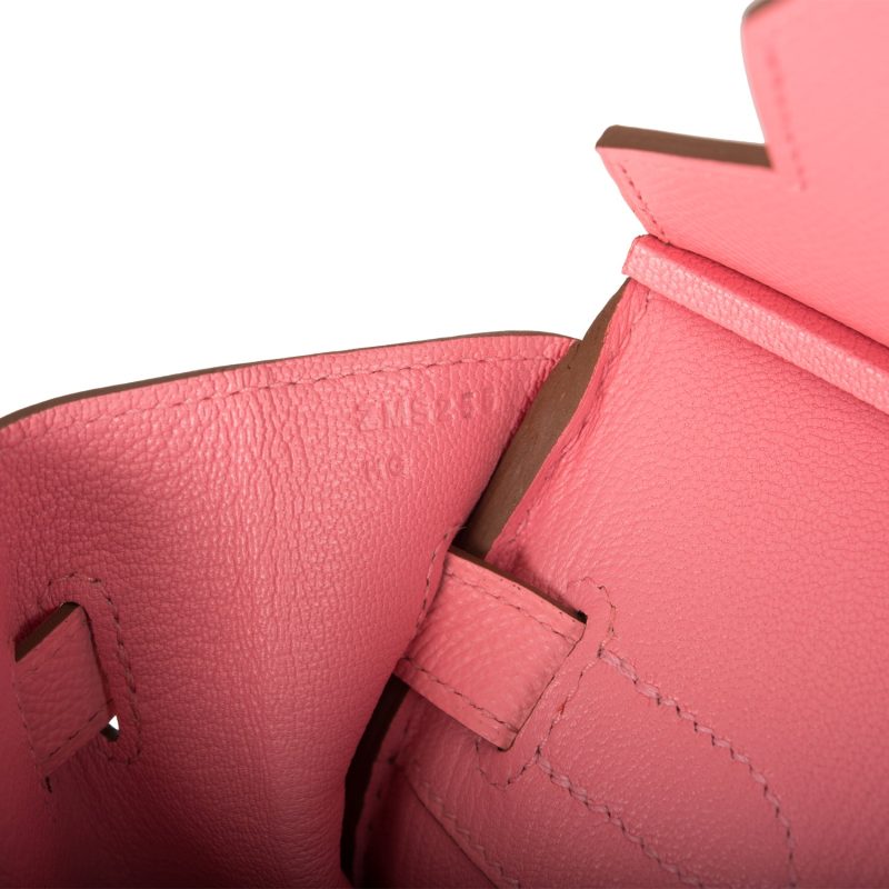 Hermes Birkin 30 Rose Confetti Epsom Palladium Hardware - Image 10