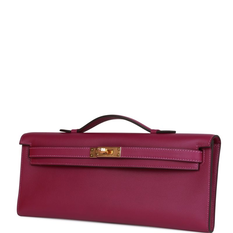 Hermes Kelly Cut Anemone Swift Gold Hardware - Image 5