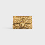 MEDIUM CELINE VICTOIRE BAG IN TRIOMPHE CANVAS WITH LEOPARD PRINT LEOPARD