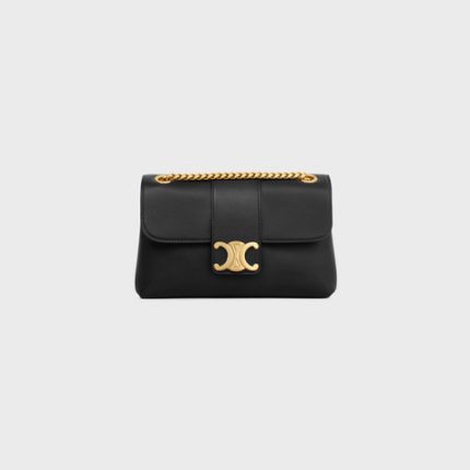 TEEN CELINE VICTOIRE BAG IN SUPPLE CALFSKIN BLACK