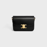 CLASSIQUE TRIOMPHE BAG IN SHINY CALFSKIN BLACK