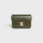 CLASSIQUE TRIOMPHE BAG IN SHINY CALFSKIN DARK OLIVE