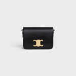 TEEN TRIOMPHE BAG IN SHINY CALFSKIN BLACK