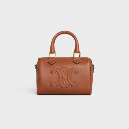 SMALL BOSTON IN SMOOTH CALFSKIN TAN
