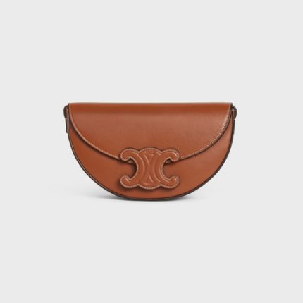 BESACE CUIR TRIOMPHE IN SMOOTH CALFSKIN TAN