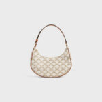 AVA BAG IN TRIOMPHE CANVAS AND CALFSKIN WHITE