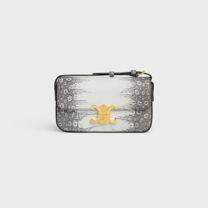 SHOULDER BAG CLAUDE IN LIZARD NATURAL