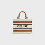 SMALL CABAS THAIS IN STRIPED TEXTILE WITH CELINE JACQUARD MULTICOLOR